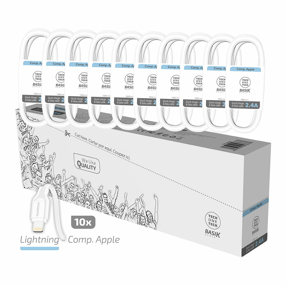 Кабель USB—Lightning Tech One Tech Basik